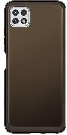 EF-QA226 Soft Clear Cover Galaxy A22 5G, schwarz Handyhülle