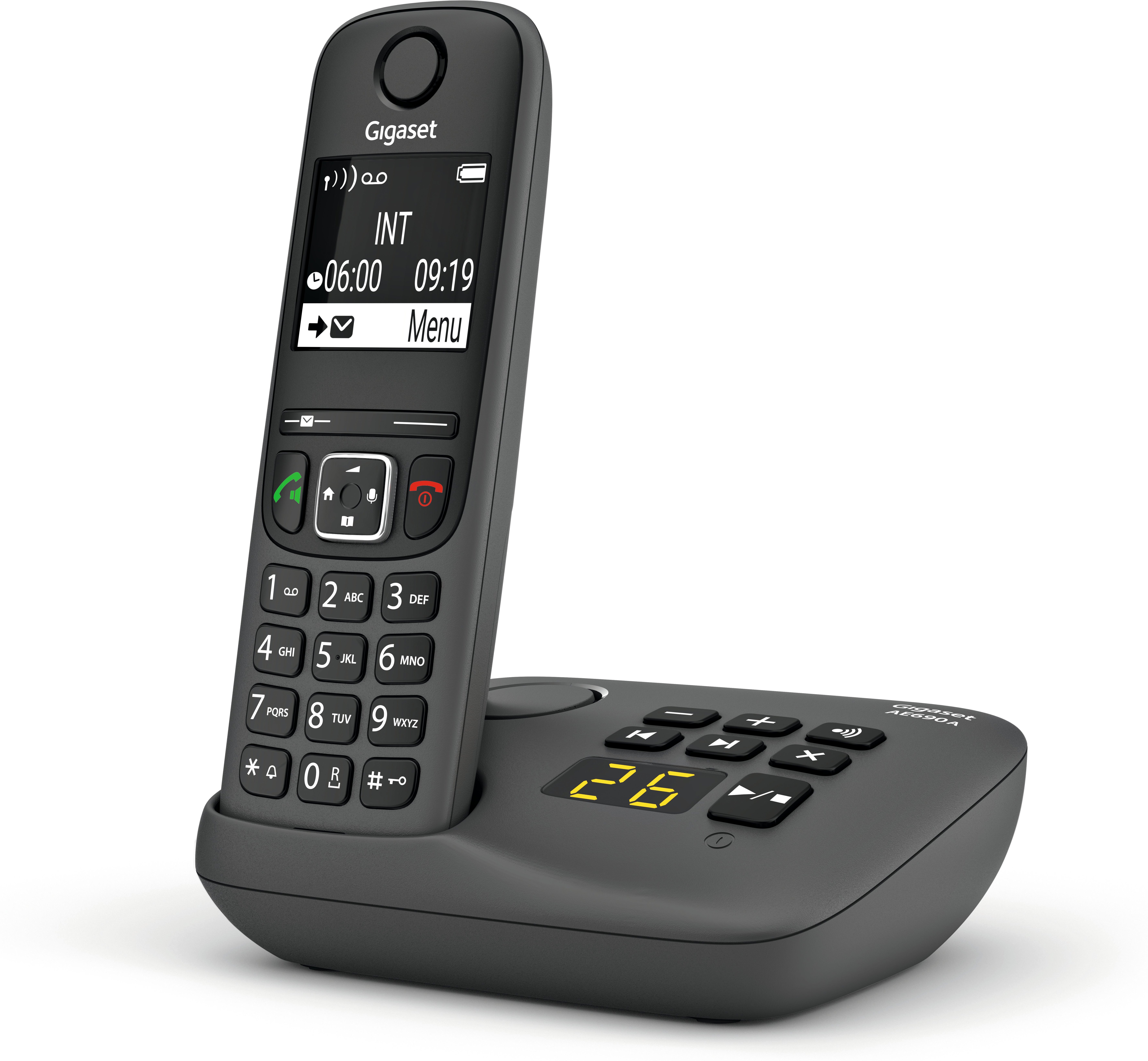 AE690A Anthrazit Schnurloses Telefon