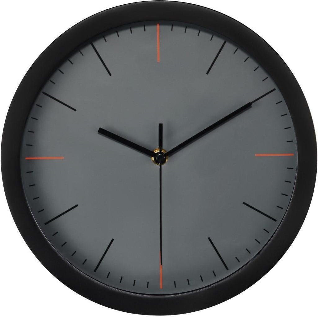 Wanduhr "MaxR", Ø 25 cm, geräuscharm, Grau (00186339)