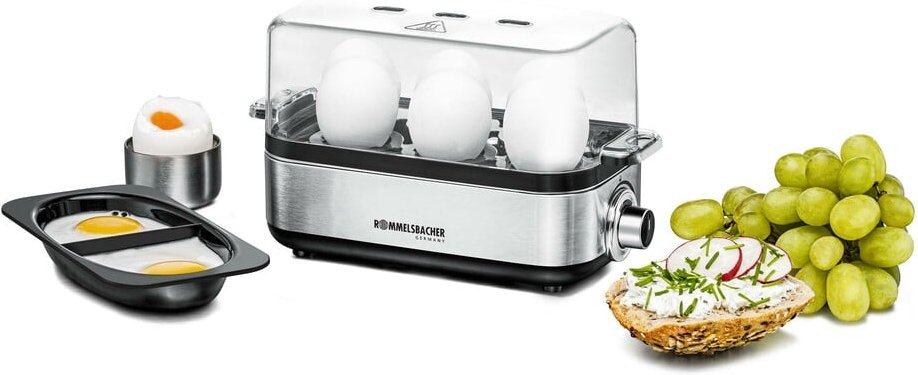 Thumbnail - ER 600 Edelstahl/schwarz Eierkocher