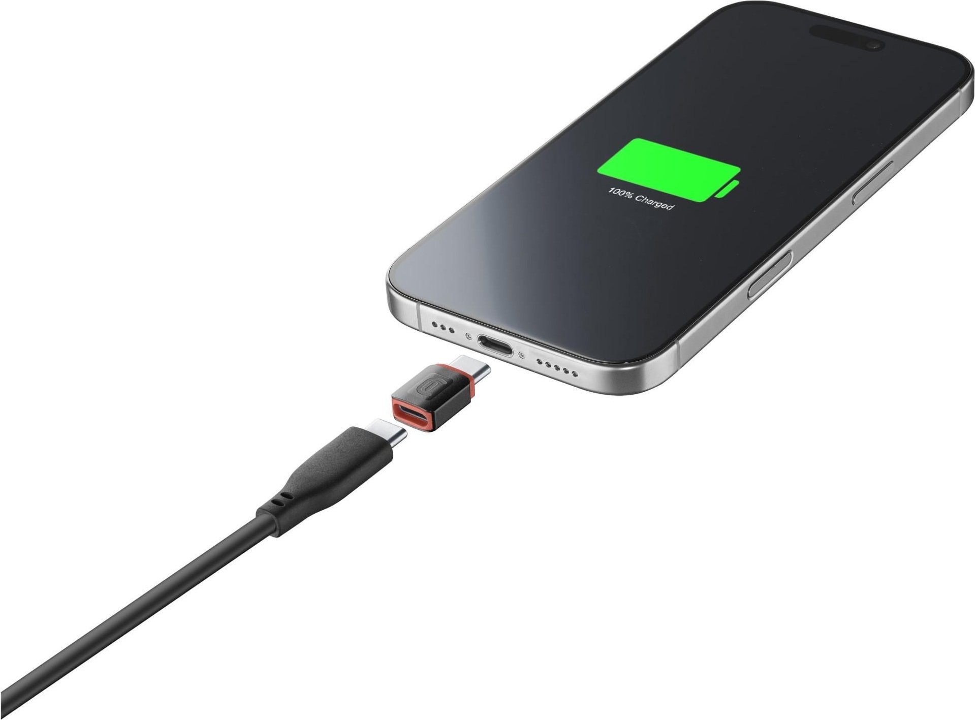 USB Typ-C/ Typ-C Data Security Adapter Black