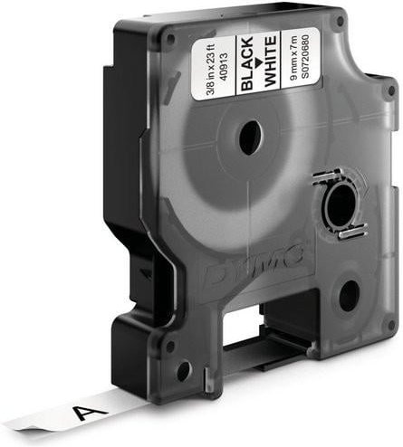 Original D1-Schriftband für LabelManger, Polyester, 9mm x 7m, schwarz auf weiß