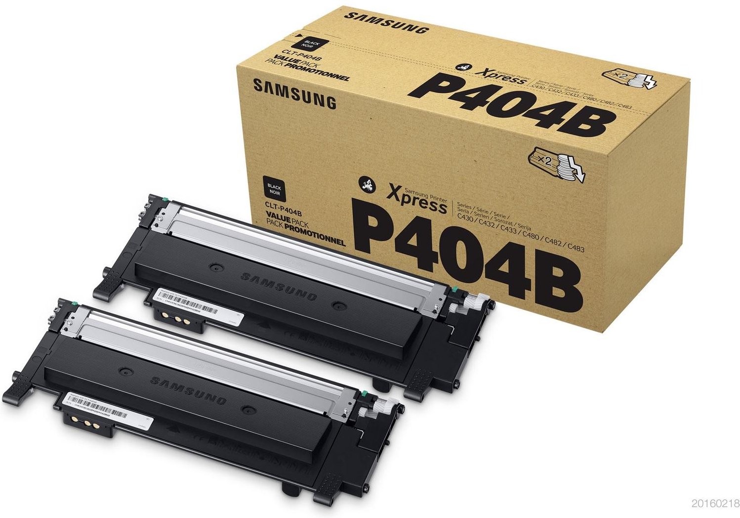 CLT-P404B Twin Pack schwarz Toner