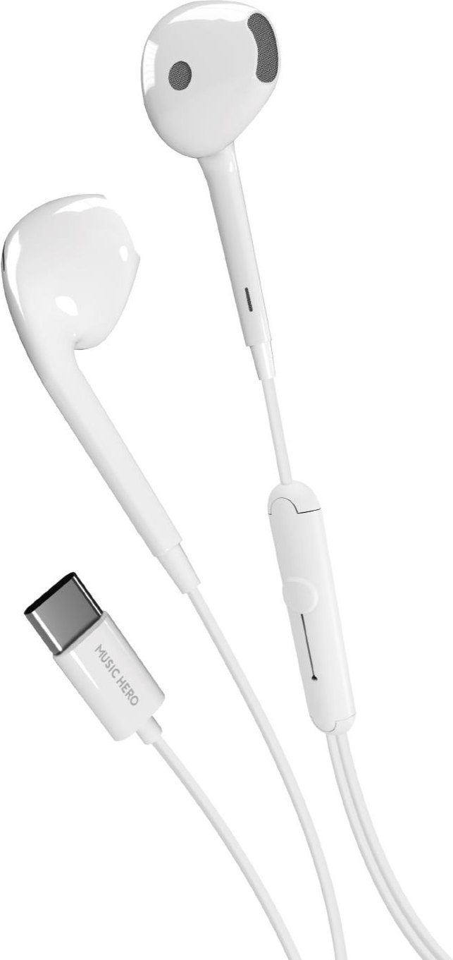 Tubb Kabelgebundene Ohrhörer mit USB-C-Anschluss, Weiß