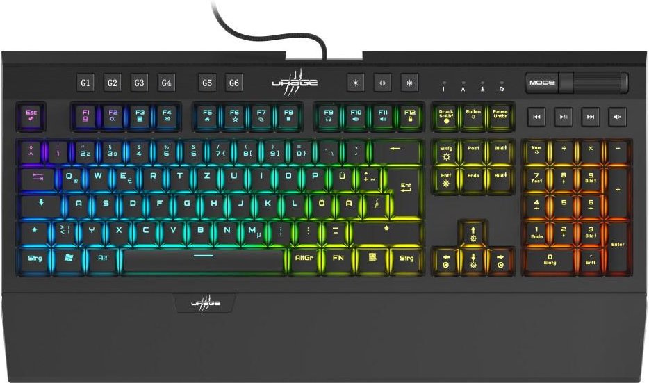 Gaming-Keyboard "Exodus 900 Mechanical", Rote Switches, Schwarz, QWERTZ DE (00217826)