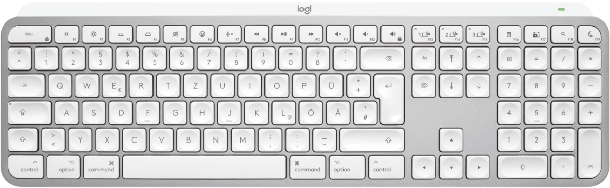 MX Keys S für Mac, Hellgrau