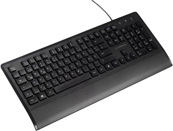 Multimedia Tastatur mit Handballenauflage (60448)