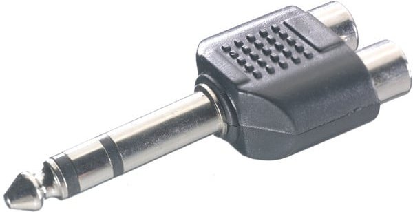 Adapter 6,3 mm Klinke / 2x Cinch (46048)