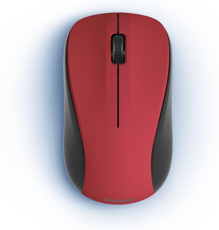 Optische 3-Tasten-Funkmaus "MW-300 V2", geräuschlos, USB-Empfänger, Rot (00173022)