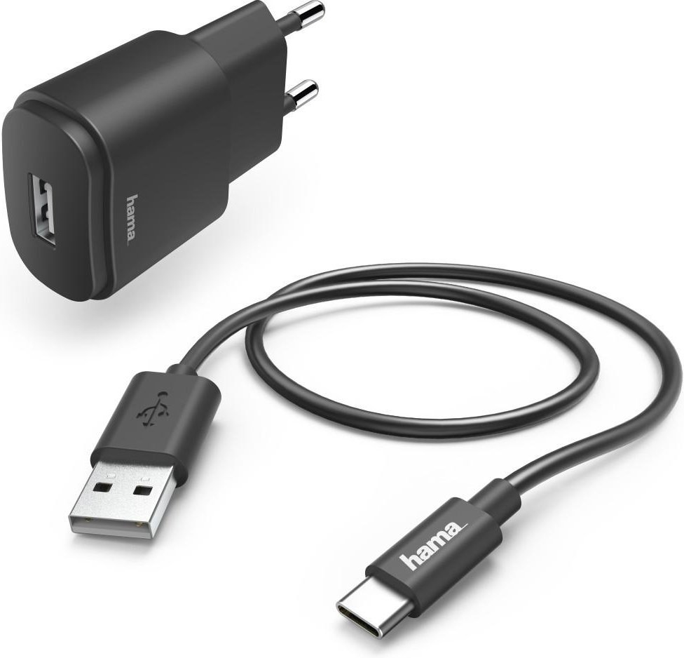 Ladeset, USB-C, 12 W, Schwarz (00210582)