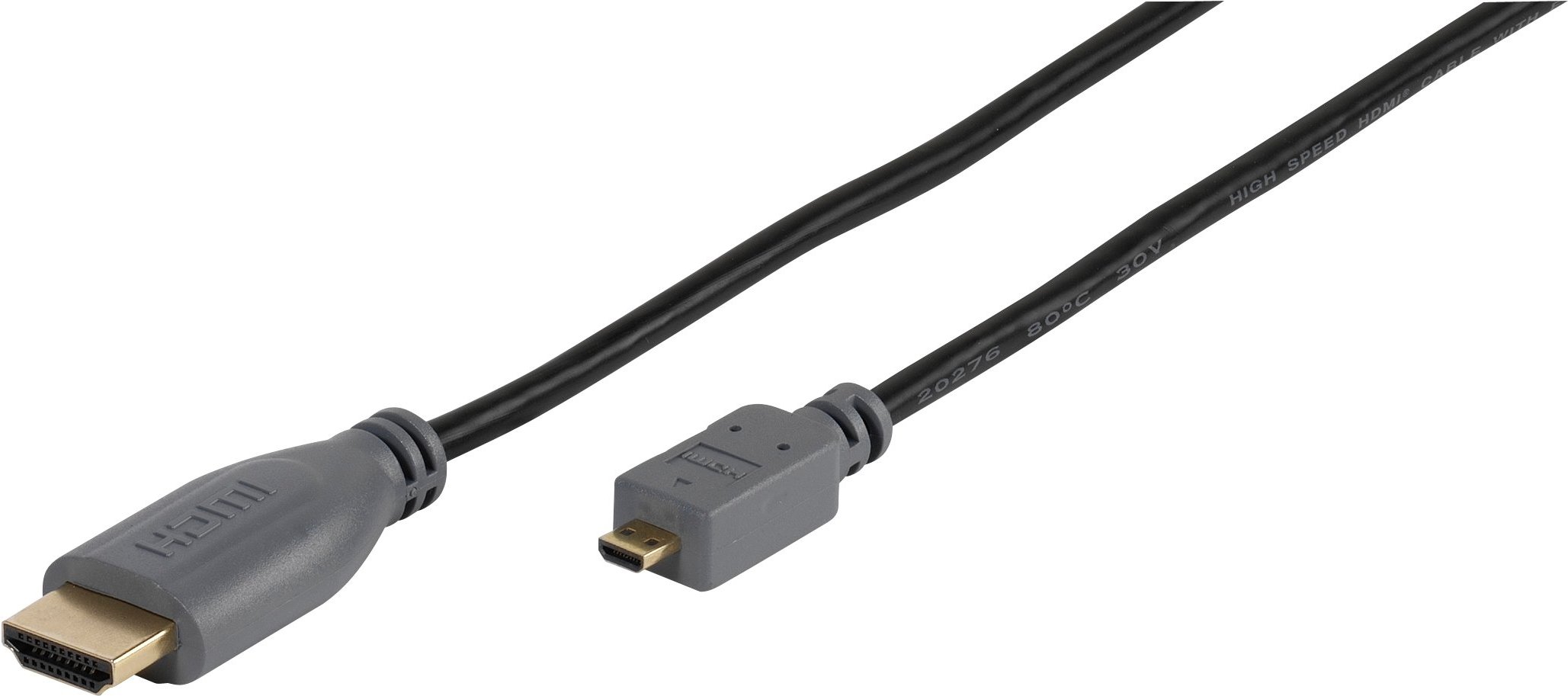 Micro High Speed HDMI-Kabel mit Ethernet, 1,5m (47092)