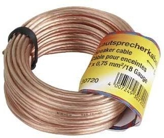 Thumbnail - Lautsprecherkabel 2x 0,75 mm², 10 m, Transparent (00030721)