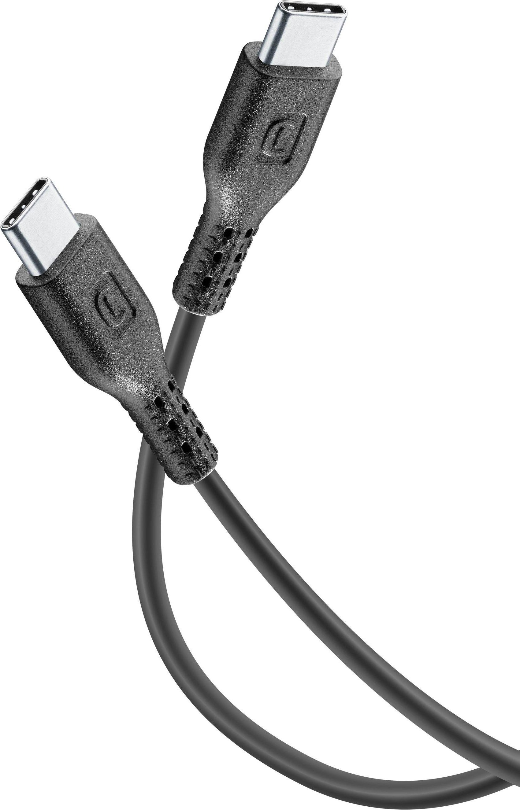 Thumbnail - Power Data Cable 1,2 m USB Typ-C/ Typ-C Black (60295)