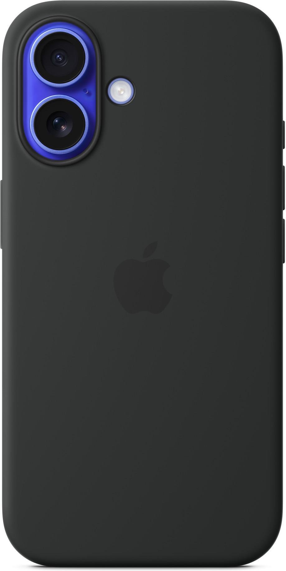 iPhone 16 Silikon Case mit MagSafe - Schwarz