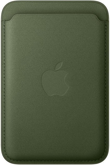 iPhone Feingewebe Wallet mit MagSafe - Moosgrün