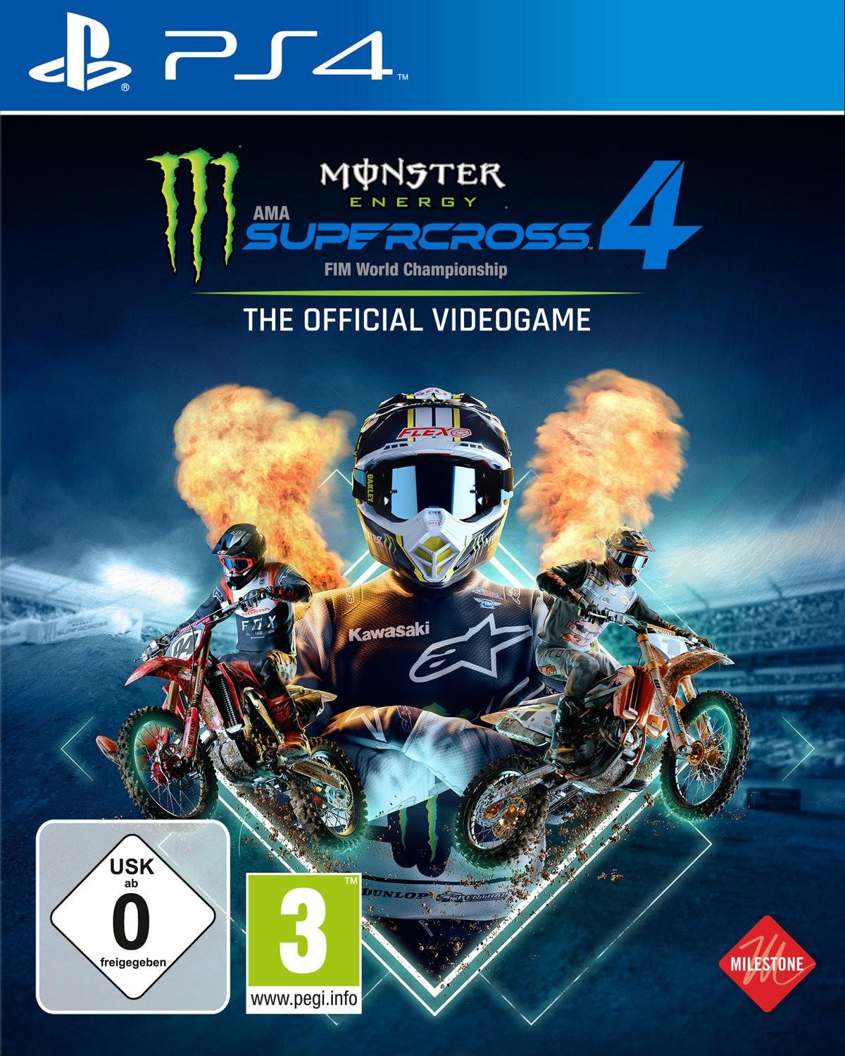 Monster Energy Supercross 4 - The Official Videogame PS4-Spiel