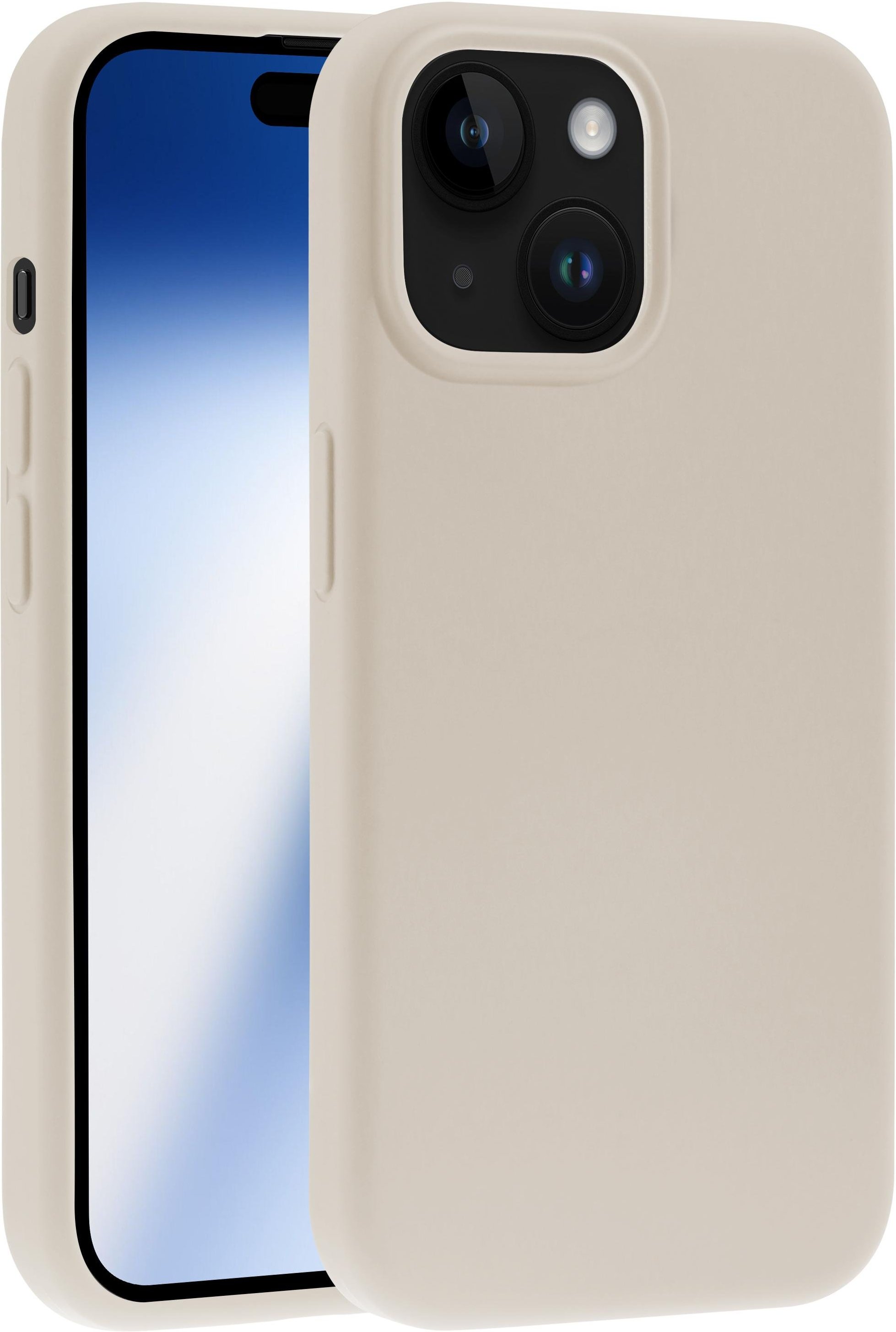 Mag Hype Cover für iPhone 15, Magnetic Wireless Charging Support, beige (63887) Handyhülle