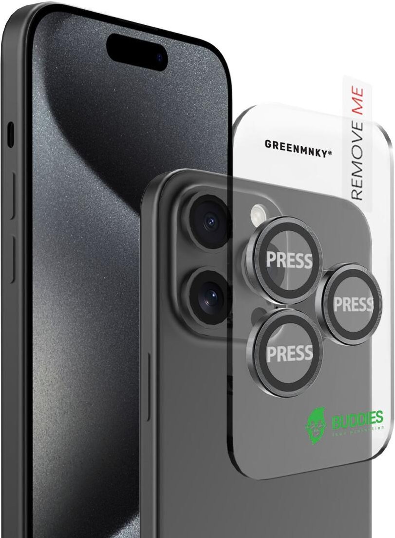 BUDDIES für iPhone 15 Pro/15 Pro Max, Schwarz