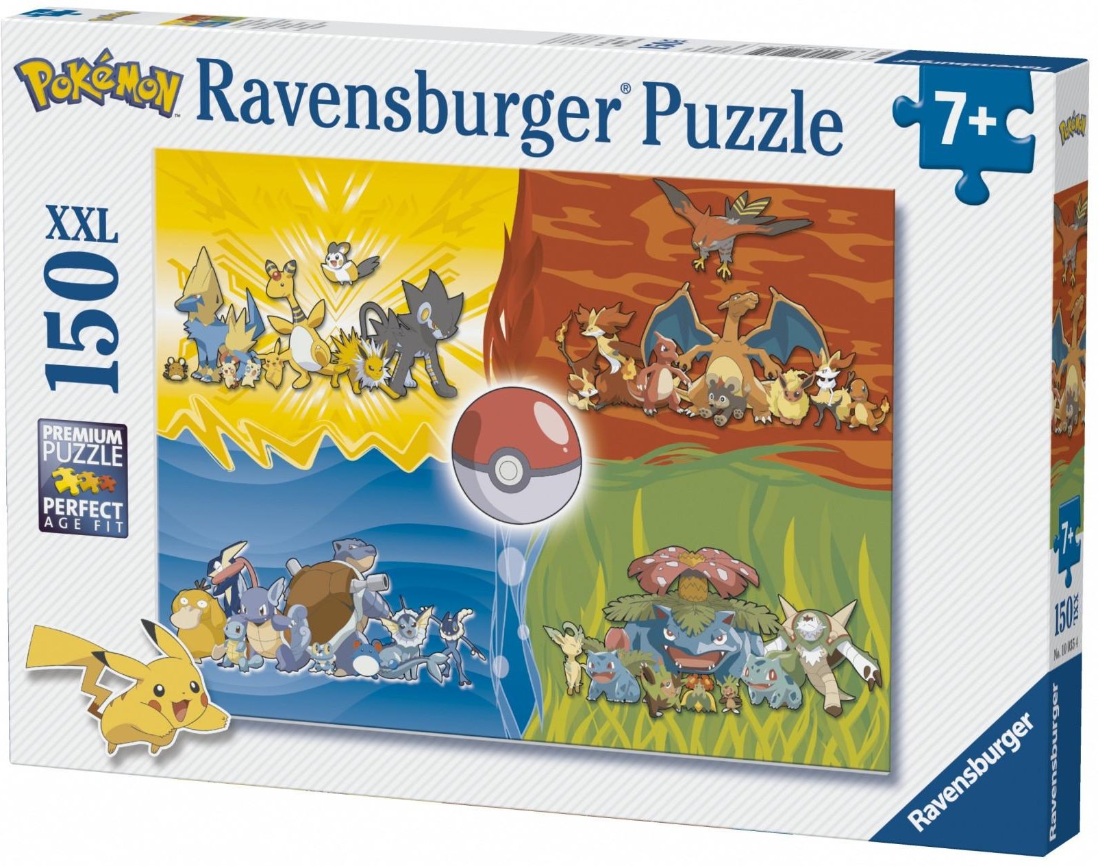 Puzzle Pokémon Typen - 150 Teile XXL