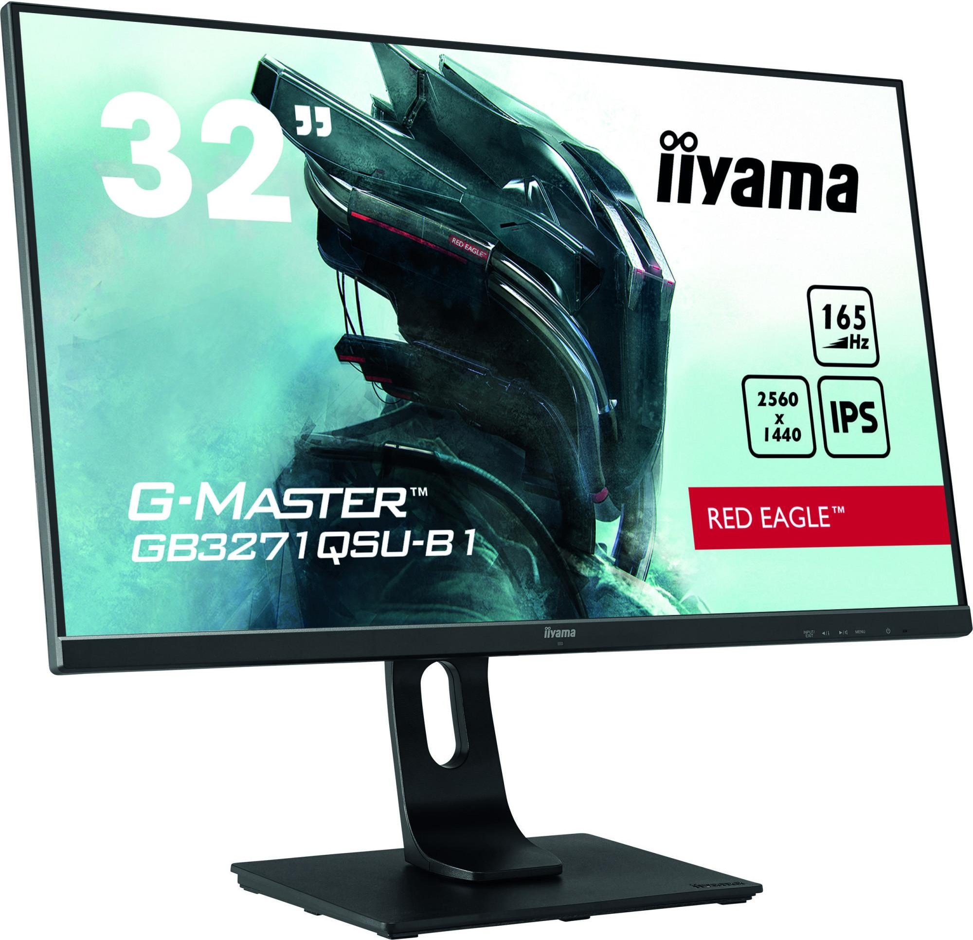 Gaming-Monitor G-Master GB3271QSU-B1, Red Eagle, Schwarz, 32 Zoll, WQHD, 165 Hz, 1 ms