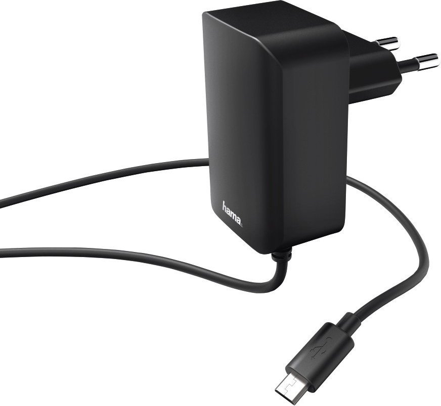 Ladegerät, Micro-USB, 2,4 A, Schwarz (178301)