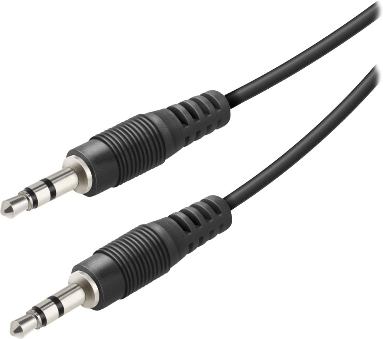 3,5-mm-Klinken-Audiokabel, 0,75 m, schwarz