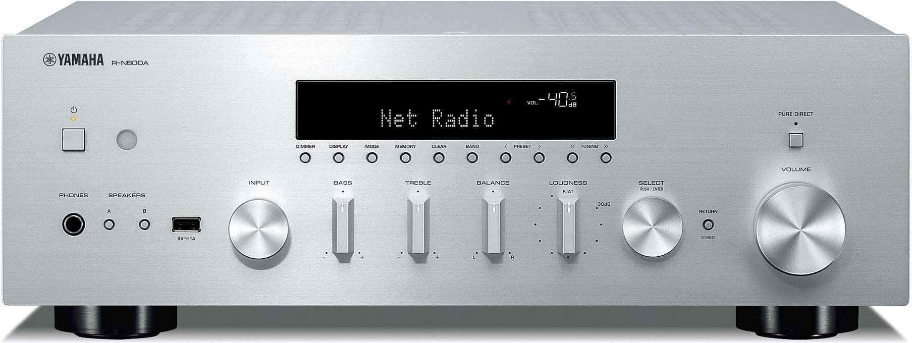 R-N600A silber Netzwerk-HiFi-Receiver