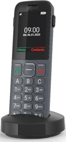 Comfort 600 SIM Dark Silver Schnurloses Telefon