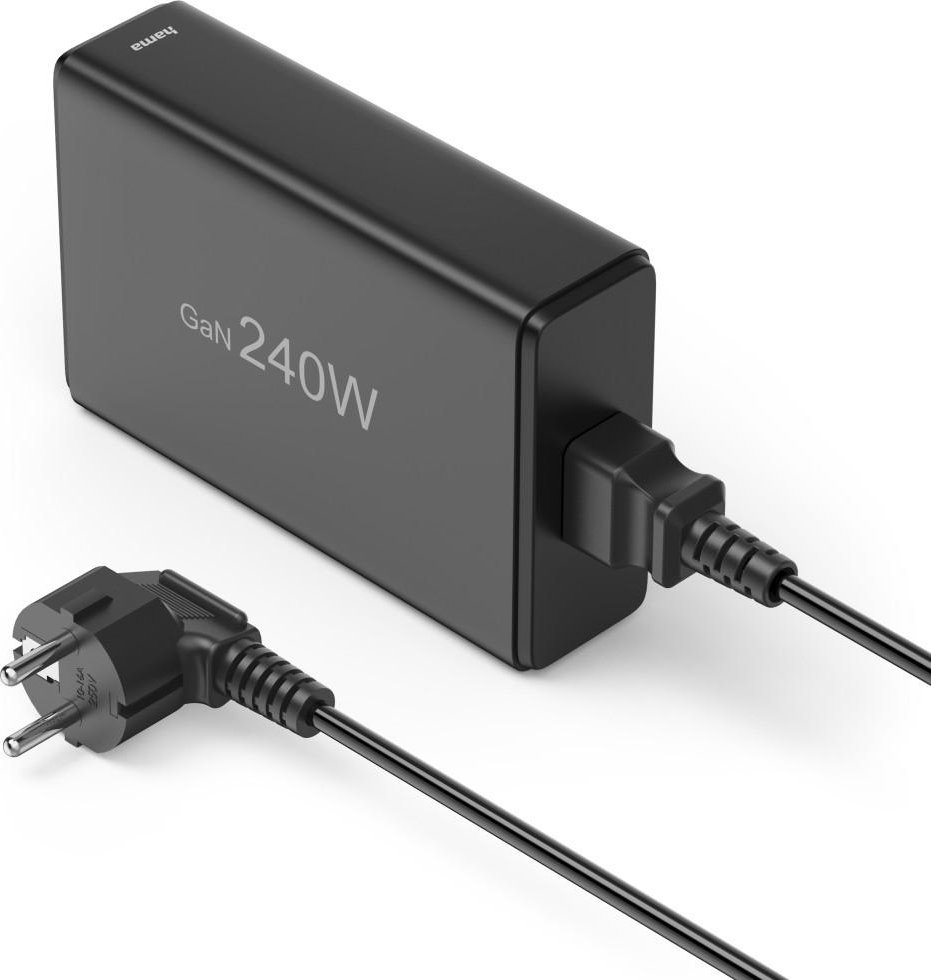 USB-Ladestation 5 Ports, GaN, Schnellladegerät, 4xUSB-C, 1xUSB-A, PD, 240 W (00201977)