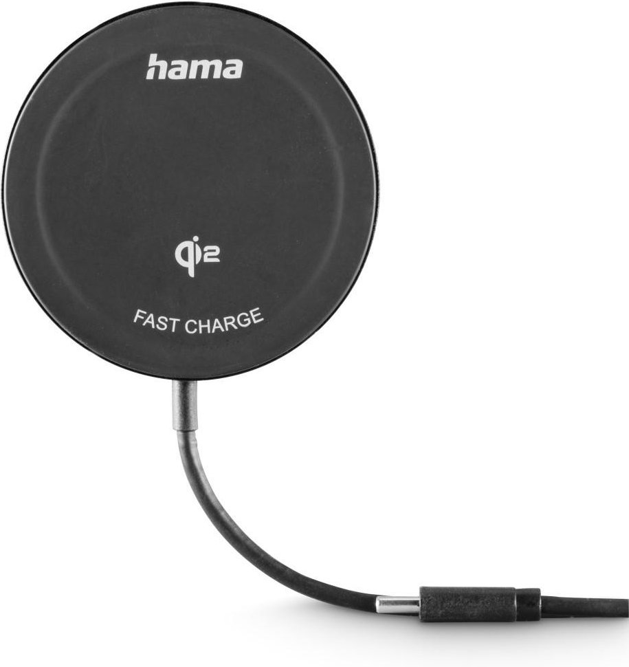 Kabelloses Qi2-Ladegerät, induktives Ladepad, Schnellladen, 15 W, Schwarz (00201750)