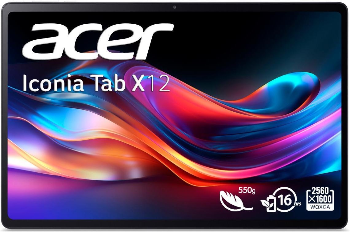Iconia X12 (X12-11-873D), Olivine Black, 12,6 Zoll, 2.5K, IPS, 128 GB, 8 GB DDR4, MediaTek MT878