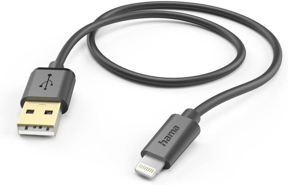Ladekabel, USB-A - Lightning, 1,5 m, Schwarz (00201580)