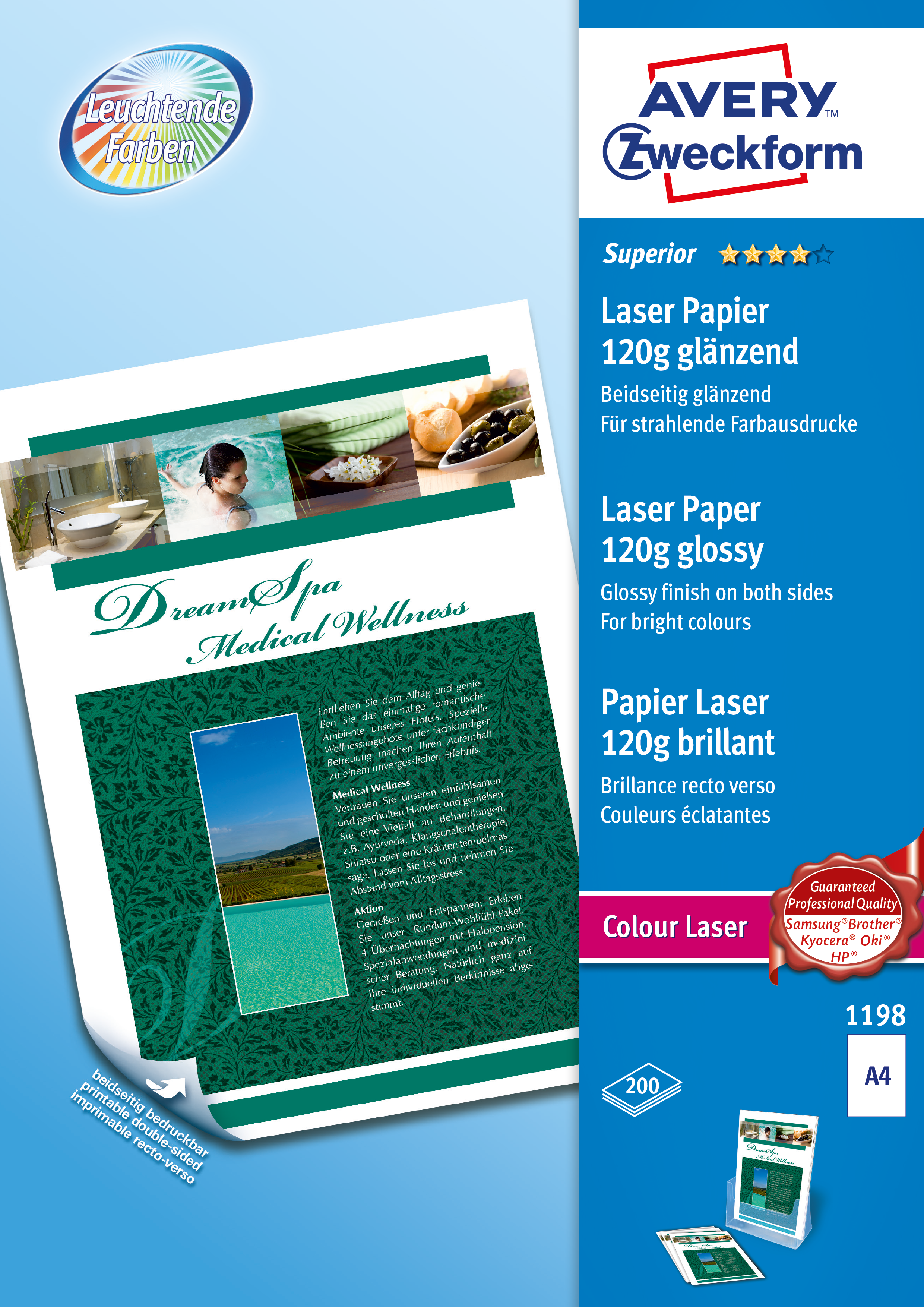 1198 Superior Colour Druckerpapier