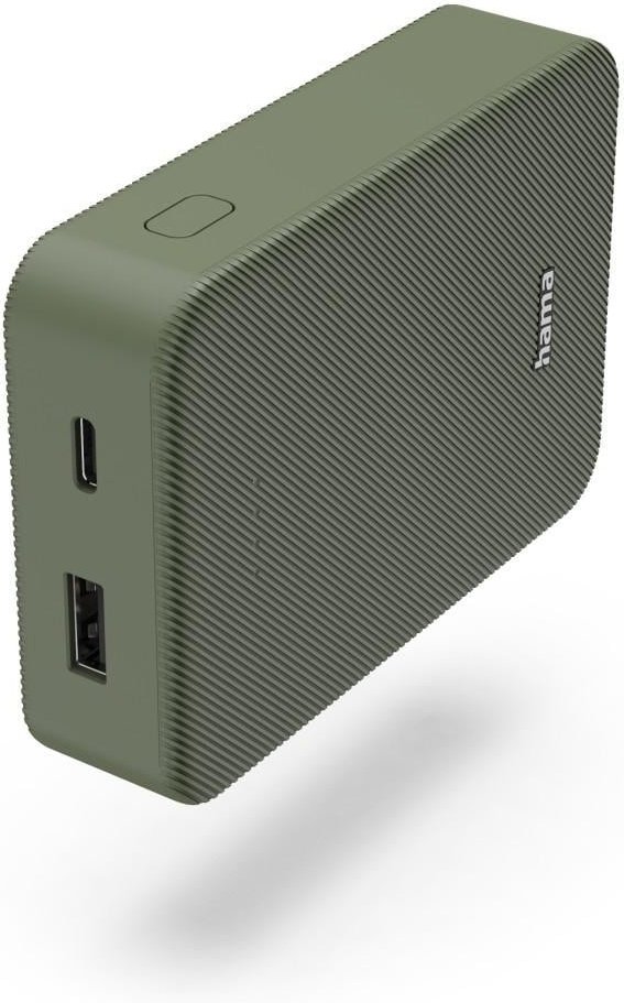 Power Pack "Colour 10", 10000mAh, 2 Ausgänge: USB-C, USB-A, Grün (00201713)