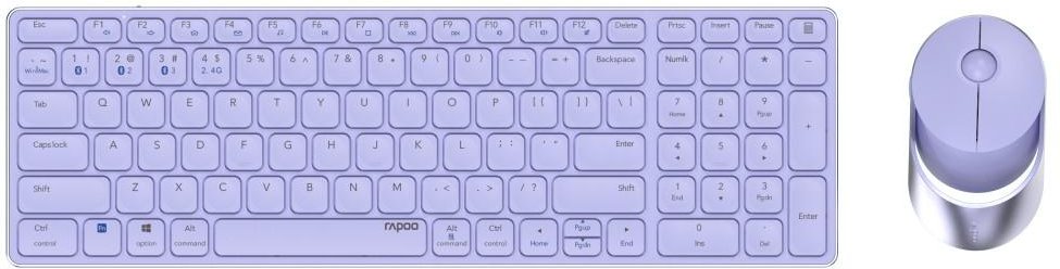 Kabelloses Multi-Mode-Deskset "9750M", Lila, QWERTZ (00215377)
