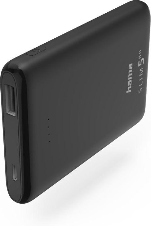 Power Pack "SLIM 5HD" 5000mAh, Ausgang: USB-A, Schwarz (00201666)
