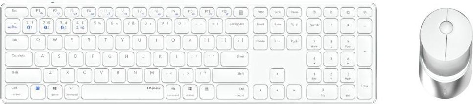 Thumbnail - Kabelloses Multi-Mode-Deskset "9850M", Weiß, QWERTZ (00215385)