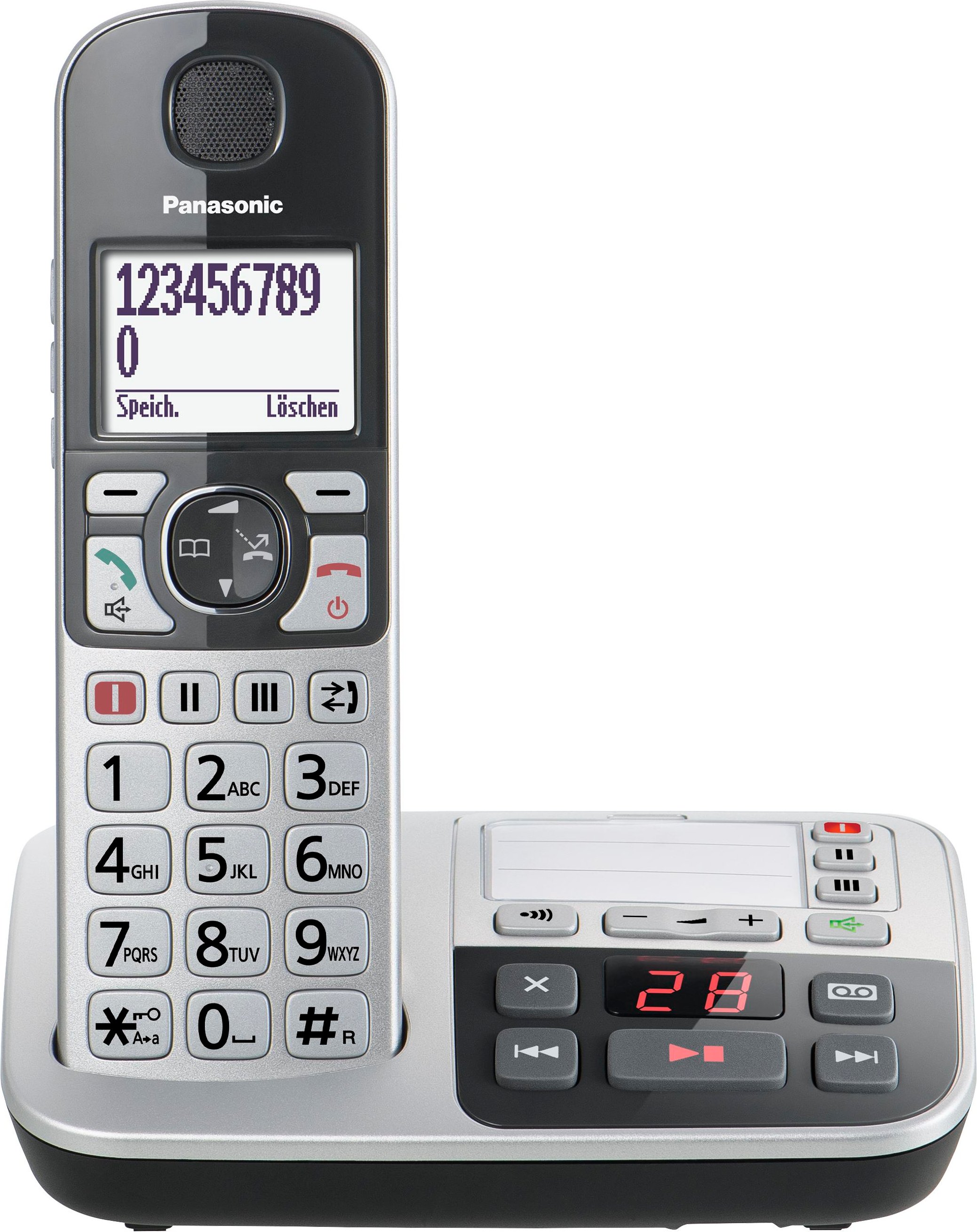 KX-TGE520GS Silber Schnurloses Telefon