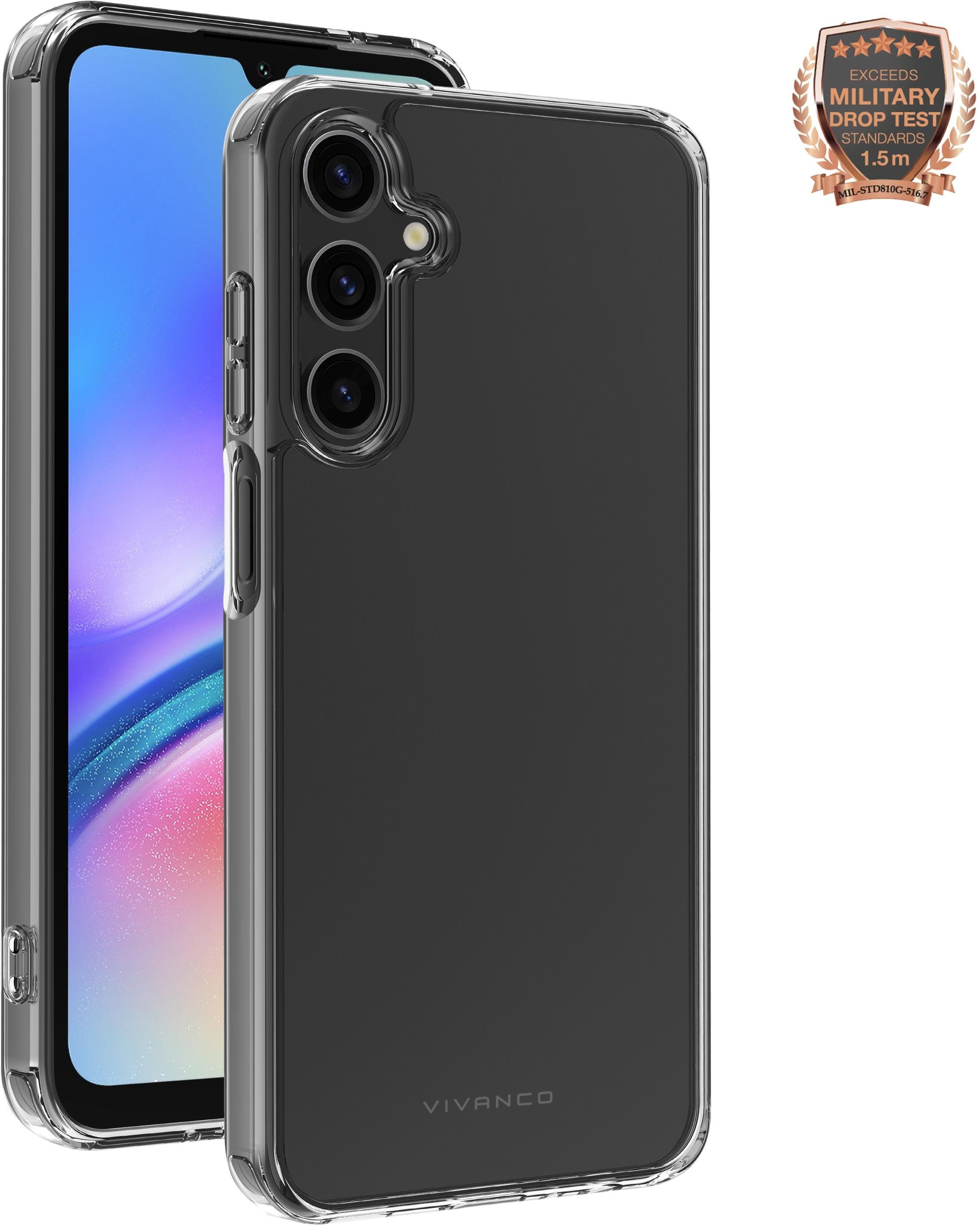 Safe and Steady, Anti Shock Cover für Galaxy A05s, 1.5m Drop-Protection Transparent (64070)