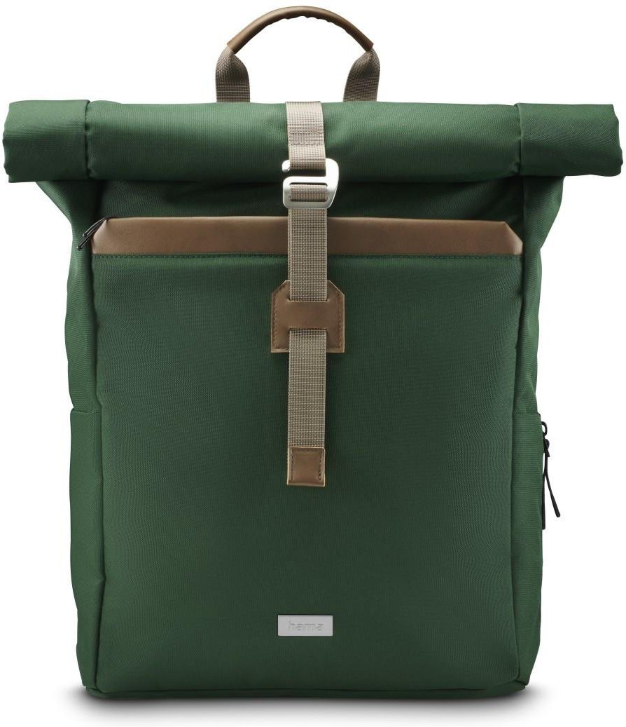 Laptop-Rucksack "Silvan", Rolltop, nachhaltig, bis 41 cm (16.2"), Grün (00222024)