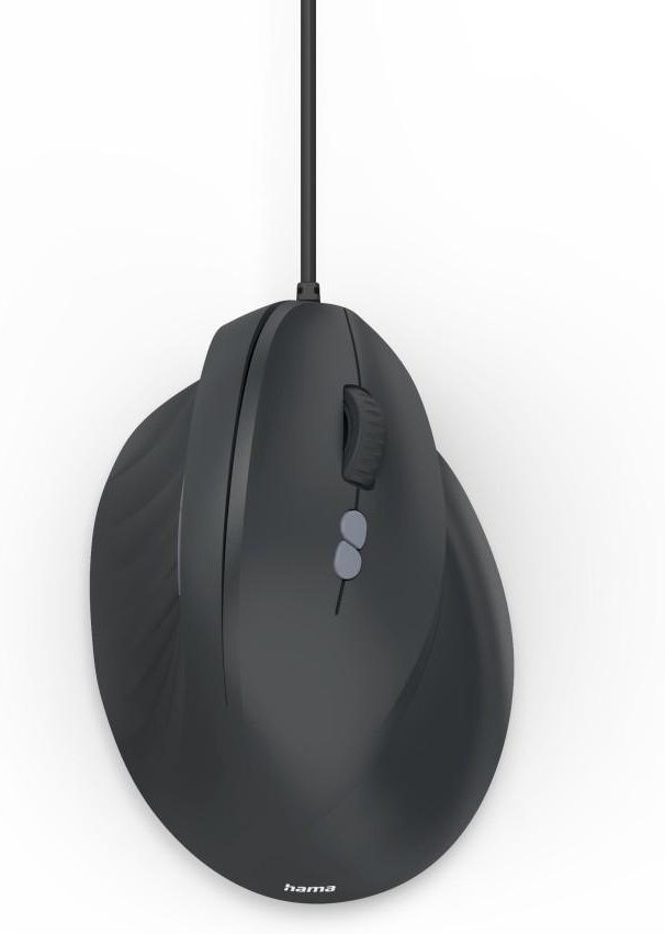 Thumbnail - Ergonomische Vertikalmaus ECM-500R, mit Kabel, optisch, 7 Tasten, Schwarz (00173086)