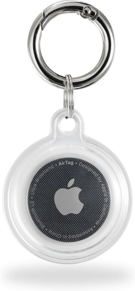 Hülle "Always Clear" für Apple AirTag, mit Schlüsselanhänger, durchsichtig (00127476)