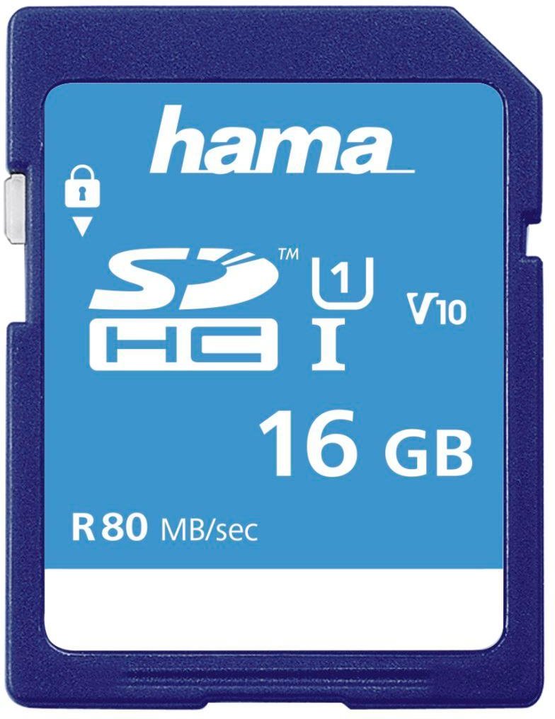SDHC 16GB Class 10 UHS-I 80MB/S (00124134) Speicherkarte