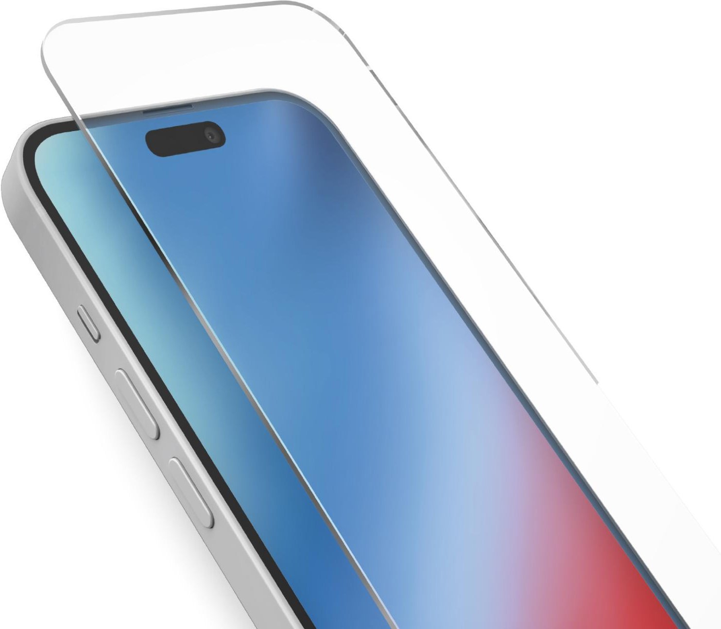 Glas-Displayschutz für iPhone 15 Plus/16 Plus, Transparent
