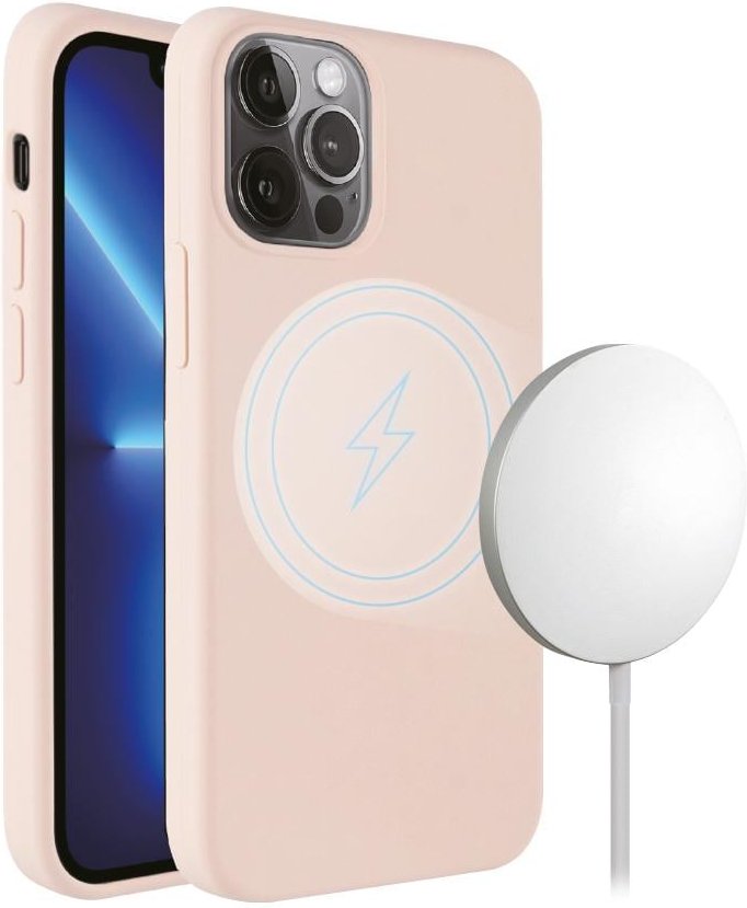 Mag Hype Cover, Magnetic Wireless Charging Support für iPhone 13 Pro pink (62948)