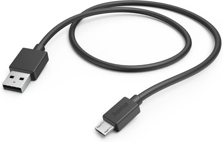 Ladekabel, USB-A - Micro-USB, 1 m, Schwarz (00201584)
