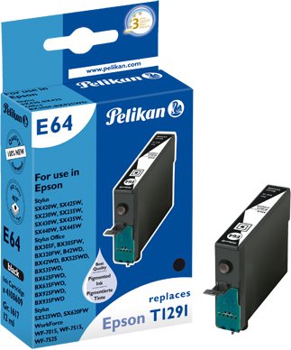 E64 - Epson C13T129140 schwarz Druckerpatrone
