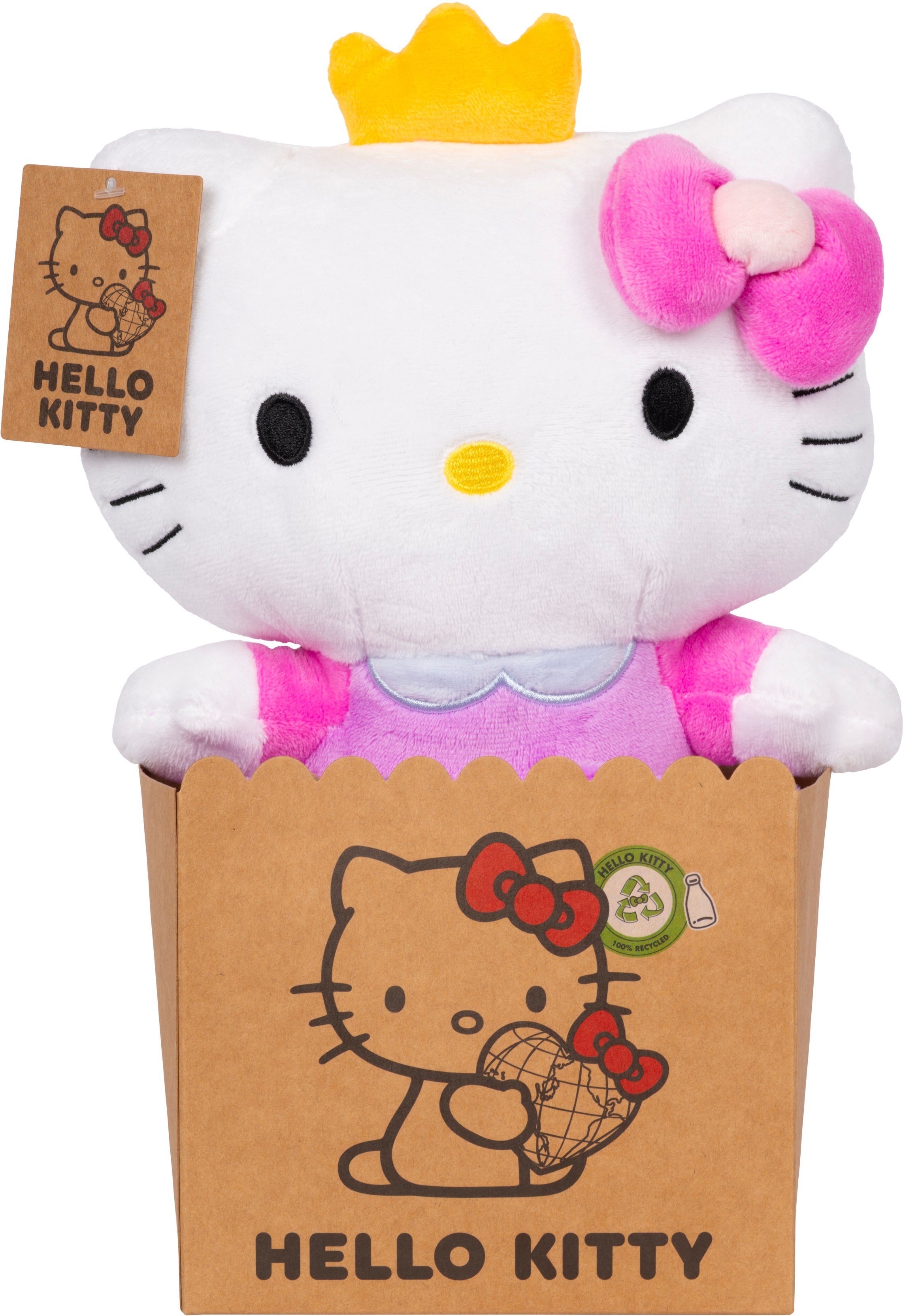 Hello Kitty - Prinzessin Plüsch pink 25 cm Kuscheltier