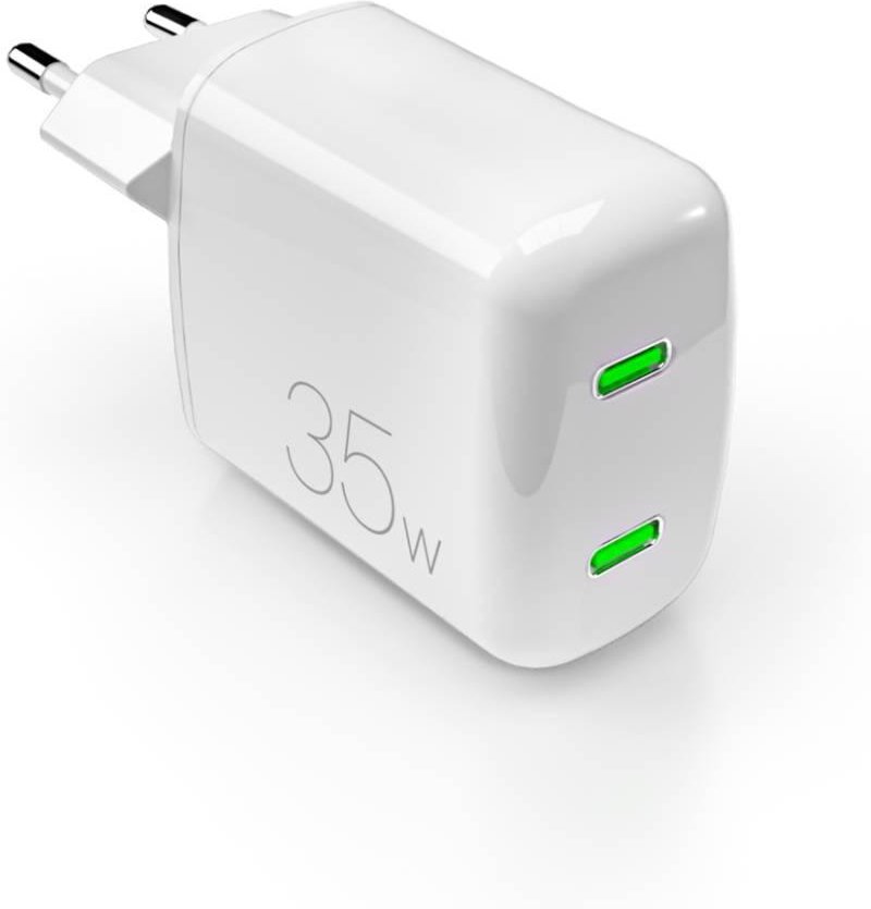 Thumbnail - MiniPro 35W two-port USB-C wall charger - GAN technology Weiß