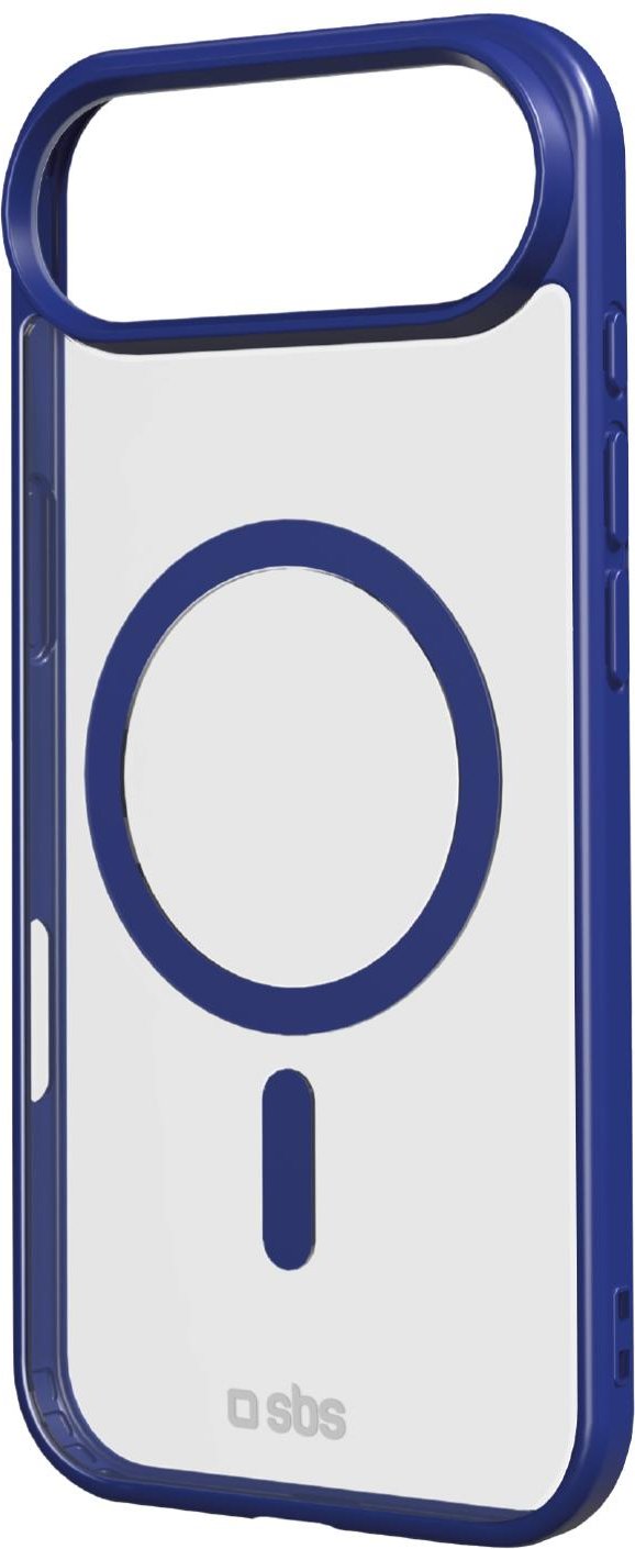 Case für iPhone 17 Air mit farbigen Rändern, kompatibel mit MagSafe Aufladung, Blau